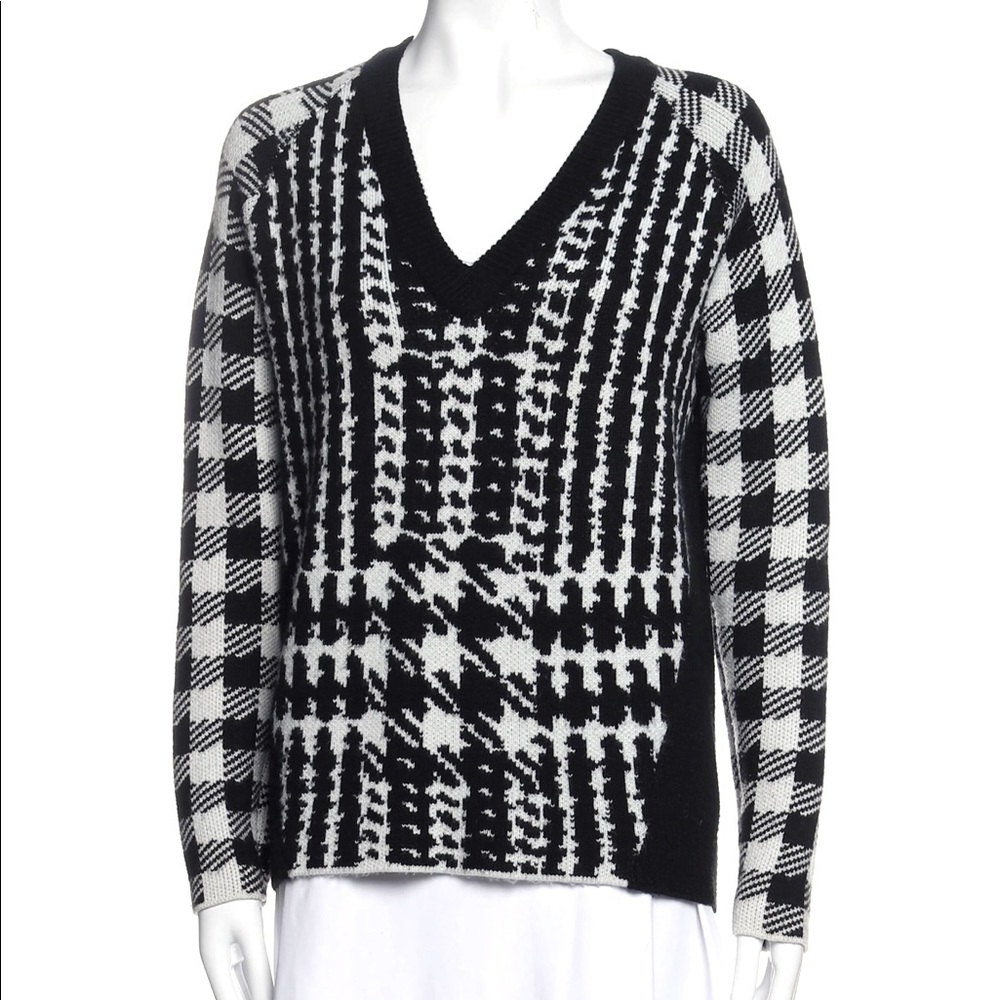 Barbara Bui Houndstooth Sweater Size Small